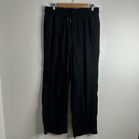 Quince Pants Womens Large Linen Drawstring Relaxed Fit Straight Leg Lightweight - Picture 1 of 12
